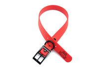 Load image into Gallery viewer, Henry &amp; Sadie Red Collar with Black Hardware
