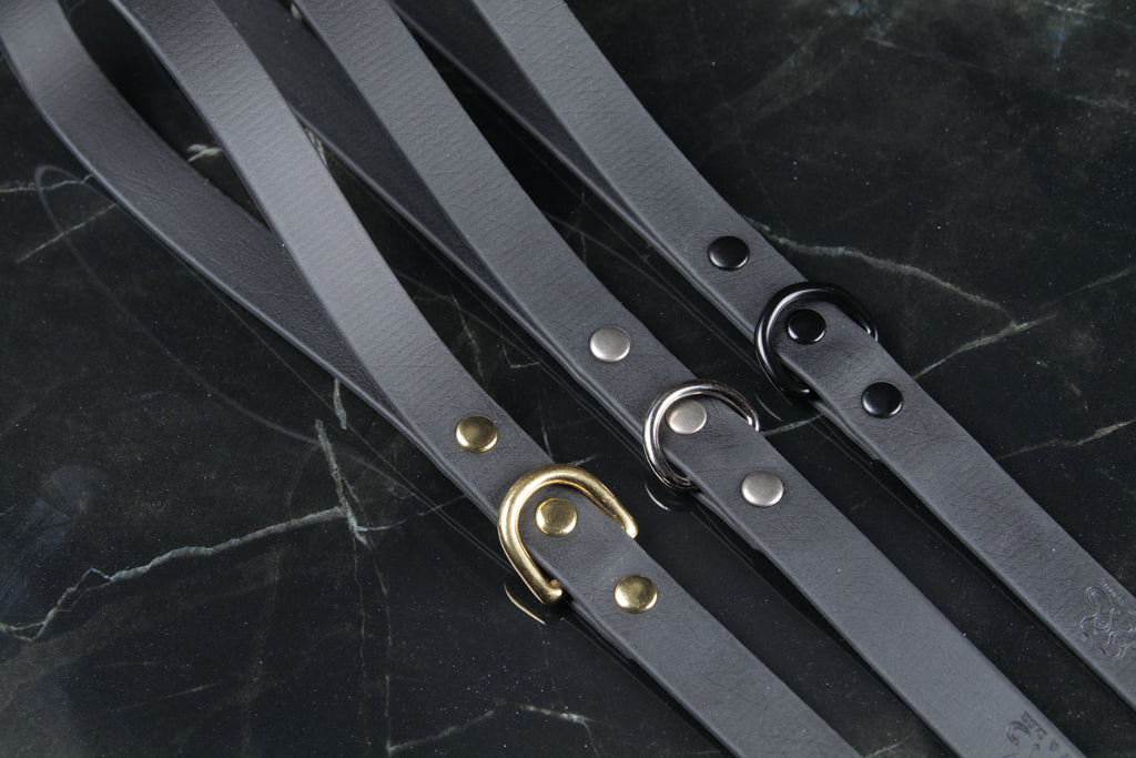 Black Standard Leash | Three-Quarter Inch Wide