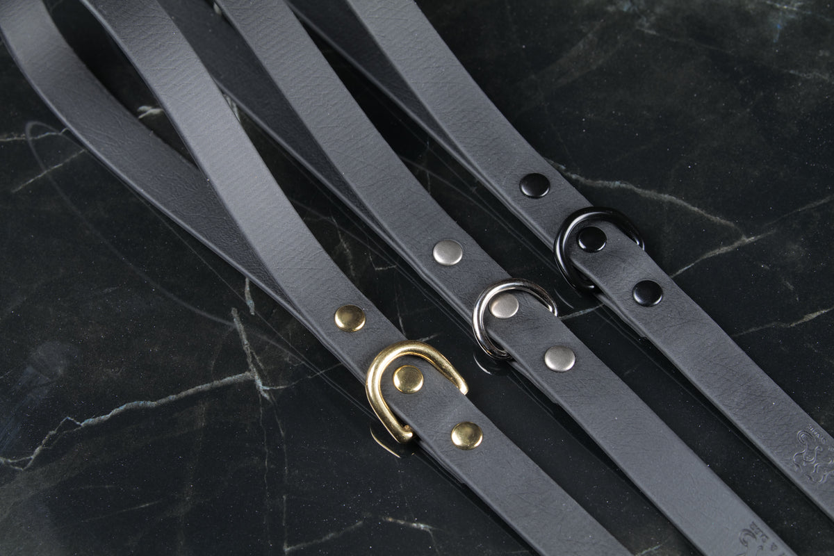 Black Standard Leash | Three-Quarter Inch Wide