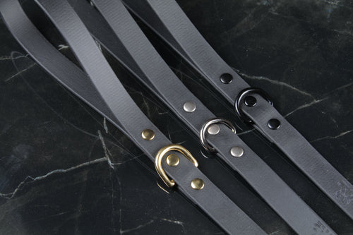 Black Standard Leash | Three-Quarter Inch Wide