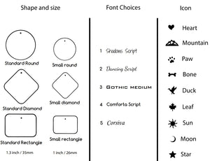 Tag Shapes, Fonts, and Icon Choices