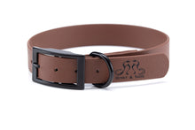 Load image into Gallery viewer, Henry &amp; Sadie Wood Brown Collar with Black Hardware
