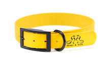 Load image into Gallery viewer, Henry &amp; Sadie Yellow Collar with black hardware