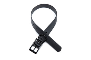 Henry & Sadie Onyx Black Collar with Black Hardware