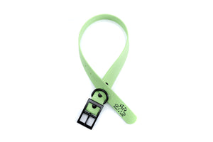 Henry & Sadie Mint Green Collar with Black Hardware in Ribbon Shape