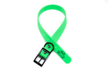 Load image into Gallery viewer, Henry &amp; Sadie Neon Green Collar with Black Hardware