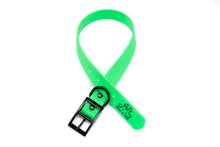 Load image into Gallery viewer, Henry &amp; Sadie Neon Green Collar with Black Hardware