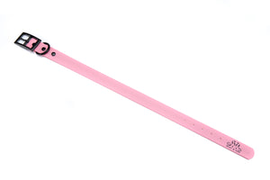 Henry & Sadie Rose Pink Collar with Black Hardware