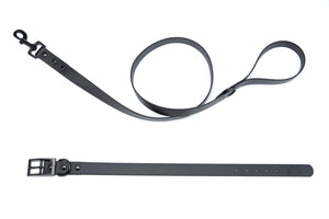 Henry & Sadie Onyx Black Collar with Black Hardware
