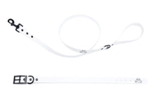Load image into Gallery viewer, Henry &amp; Sadie Snow White  Collar and Lead with Black Hardware