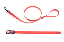 Load image into Gallery viewer, Henry &amp; Sadie Red Collar with Black Hardware