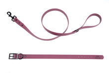 Load image into Gallery viewer, Henry &amp; Sadie Wine Collar and Lead with Black Hardware