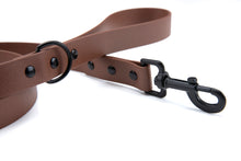 Load image into Gallery viewer, Henry &amp; Sadie Wood Brown Lead With Black Hardware