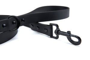 Henry & Sadie Onyx Black Lead with Black Hardware