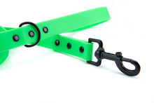 Load image into Gallery viewer, Henry &amp; Sadie Neon Green Lead with Black hardware
