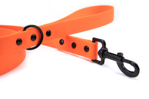 Henry & Sadie Orange Lead with Black Hardware