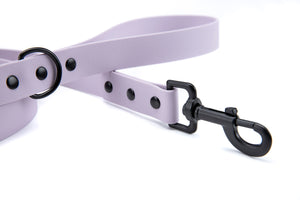 Henry & Sadie Lavender Lead with Black Hardware
