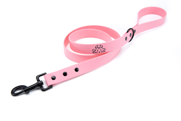 Henry & Sadie Rose Pink Lead with Black Hardware