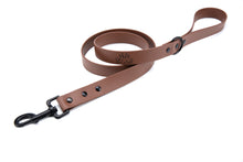 Load image into Gallery viewer, Henry &amp; Sadie Wood Brown Lead with Black Hardware