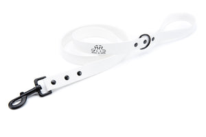 Henry & Sadie Snow White Lead with Black Hardware