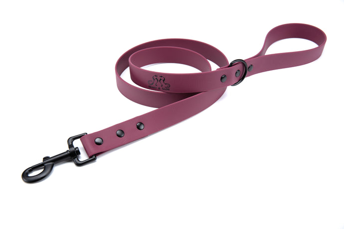 Henry & Sadie Wine Lead with Black Hardware