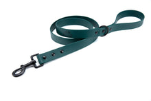 Load image into Gallery viewer, Henry &amp; Sadie Forest Green Lead with Black Hardware