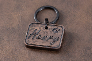 Henry & Sadie Solid Wood Engraved Tags