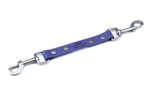 Load image into Gallery viewer, Henry &amp; Sadie Purple Collar to Harness Connecting Strap with Antique Nickel Hardware