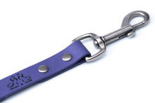 Load image into Gallery viewer, Henry &amp; Sadie Purple Collar to Harness Connecting Strap with Antique Nickel Hardware